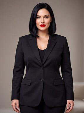 Doc & Amelia Blazer Black Size 14 Jacket Sport Coat Office
